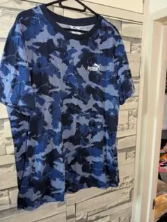 PUMA／ ネイビーカモフラ柄 t-シャツ size【XL】のサムネイル