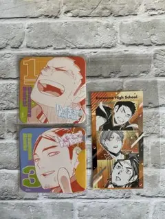 ハイキュー‼︎ ファンパーク アートコースター シールプリント （烏野）