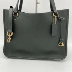 美品✨ コーチ グリーン タイラー トートバッグ ショルダー 2way レザー