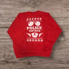 古着 クリスマス　POLICE NAVIDAD トレーナー