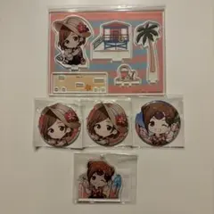 呪術廻戦　まるくじ　釘崎野薔薇　アクスタ　缶バッジ　キーホルダー