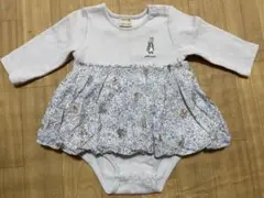 petitmain プティマイン ロンパース 70cm ピーターラビット 紫