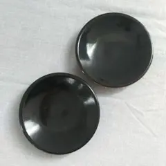 小皿 陶器 ブラック シンプル 和食器 和皿 和洋