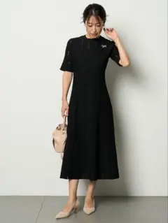 未使用級✨セルフォード　ディフォーメーションニットワンピース　インナー付き　38 CELFORD（セルフォード） ディフォーメーションニットワンピース