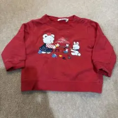 familiar 赤いトレーナー 80