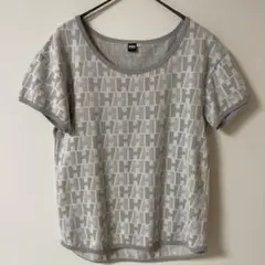 Helly Hansen Tシャツ レディース　ロゴ総柄　サイズS