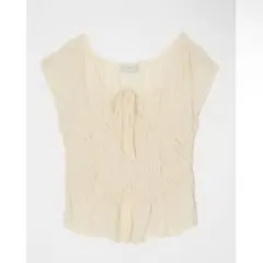 週末価格 searoomlynn Tulleギャザーシアータンクベスト ホワイト