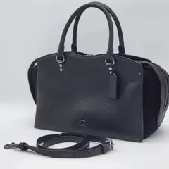 COACH Drew Satchel Leather Handbag 40862 - メルカリ