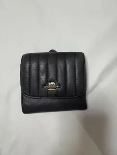 COACH ブラック 三つ折り財布
