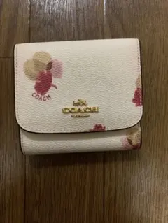 COACH 花柄 二つ折り財布