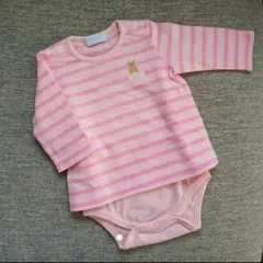 値下　新品 未使用 ミキハウスファースト　ベビー　ボディシャツ　60 新生児