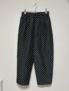 bulle de savon ドット柄イージーパンツ