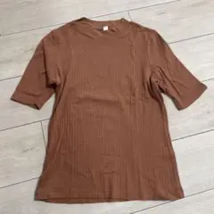 【UNIQLO 】ブラウン 半袖Tシャツ M