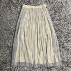 リバーシブル ロングスカート