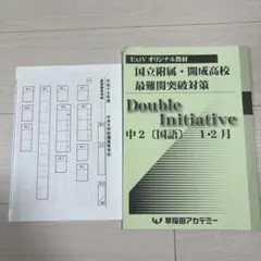 Double Initiative 中2 国語 1-2月 早稲田アカデミー