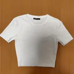 クロップド丈Tシャツ