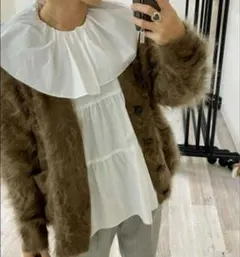 yori ティアードストレッチブラウス　サイズ38 2025年最新】ティアードストレッチブラウス yoriの人気アイテム