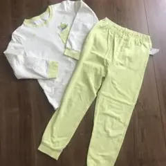 ユニクロ パジャマ 120 綿100% 長袖 リトルグリーンメン 春 秋