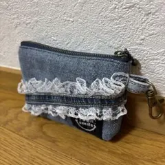 デニムリメイク ポーチ ハンドメイド - メルカリ
