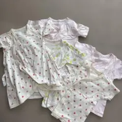 コットン　コンビ肌着短肌着5点セット 50-70cm