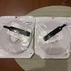 Lovicool LANケーブル 10m CAT6 フラットlanケーブル ２本