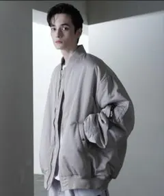 【act’m】ビッグシルエット MA-1 中綿ブルゾン