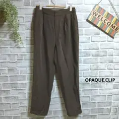 オーペクドットクリップ テーパードパンツ タック 美品 ウエストゴム ゆったりのサムネイル