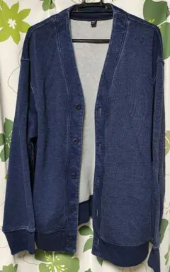 UNIQLOユニクロ　スウェット インディゴカーディガン　Lサイズ