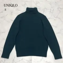 ユニクロ カシミヤ100% タートル ニット セーター 24年 美品 S