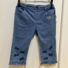 Mezzo Piano デニムパンツ リボン付き