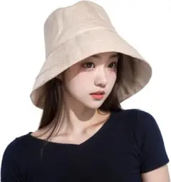 ☀️UVカット 帽子 日除け帽子 レディース むら染め 吸汗速乾 ベージュ