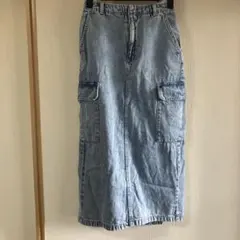 デニムタイトスカート ライトブルー