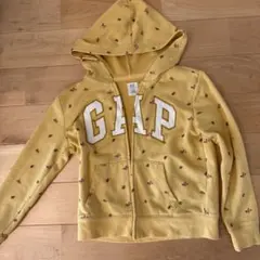 GAP Kids イエローフラワープリントパーカー 140