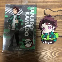 鬼滅の刃　竈門炭次郎　シール&ラバーマスコット