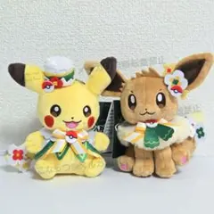 ポケパークカントー限定 ぬいぐるみ ピカチュウ イーブイ 2点セット