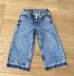 GAP デニムパンツ 100cm フリンジ裾