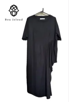 美品★Bou Jeloud アシンメトリー フリル Tシャツ ブラックのサムネイル