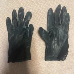 高級革手袋　黒