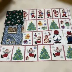 クリスマス柄布地