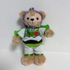 ダッフィー バズ・ライトイヤー 香港ディズニーランド ぬいぐるみキー