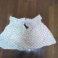 SERAPH 綿100%ワンピース 2着セット 90cm 花柄のサムネイル