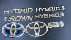 トヨタ 純正 エンブレム 5点セット 200系　クラウン　ハイブリッド