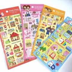 シール 平成レトロ 4枚 ウサコレフレンズ 一期一会