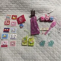 平成レトロ　サンリオプレミアムマスコットとシールのセット　まとめて　非売品