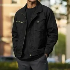 自重堂 jawin 長袖ジャンパー ブルゾン 型55500ブラック カジュアルのサムネイル