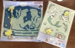 リトルマーメイド アリエル ジャガードハンドタオル＆ステッカー