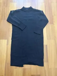 GRL ステッチデザイン ハイネック ニットワンピース