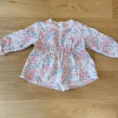 コンビミニ　花柄長袖トップス サイズ90