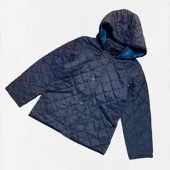 ⭐️3can4on⭐️キッズ フード付中綿ジャケット 紺 【140cm】