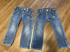 MIKI HOUSE ズボン　パンツ 2本セット　保育園　まとめ売り　ふたご